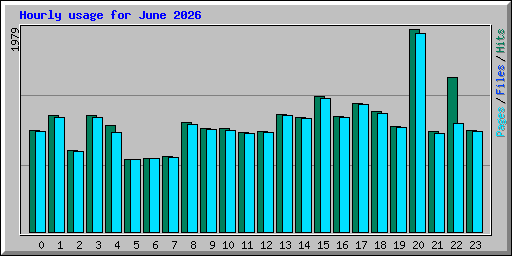 Hourly usage for June 2026